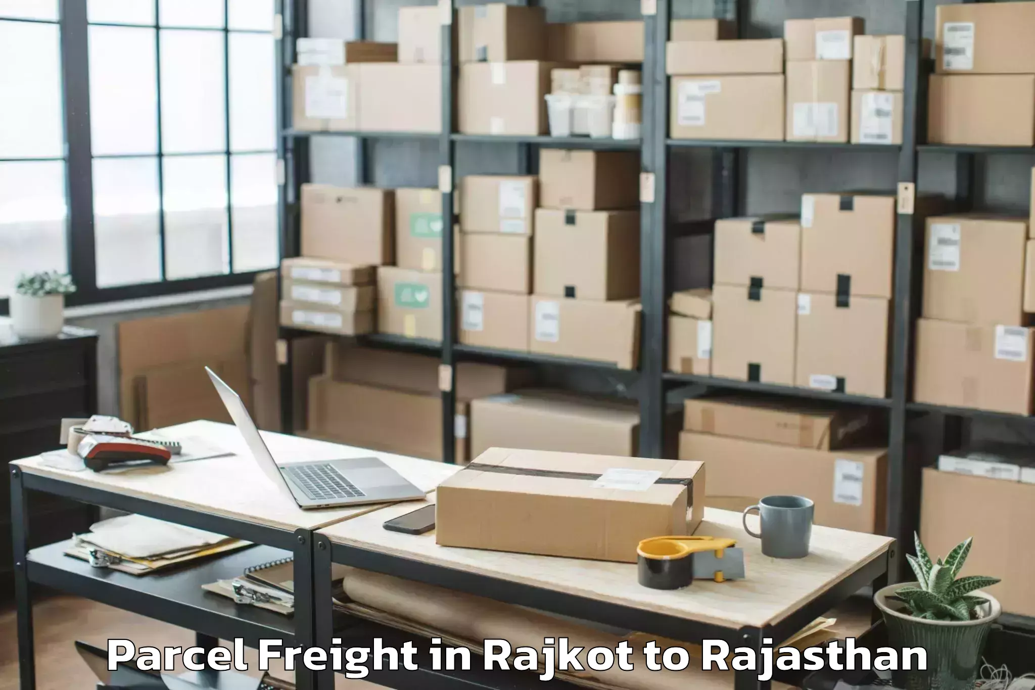 Get Rajkot to Danta Ramgarh Parcel Freight